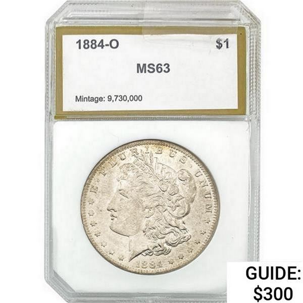 1884-O Morgan Silver Dollar PCI MS63