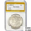 1890-O Morgan Silver Dollar PGA MS63