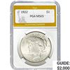 1922 Silver Peace Dollar PGA MS65
