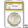 Image 1 : 1882-CC Morgan Silver Dollar PGA MS63