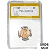Image 1 : 1919 Wheat Cent PGA MS65 Red