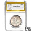 1858 Seated Liberty Half Dollar PGA MS64