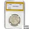 1861 Seated Liberty Half Dollar PGA MS63