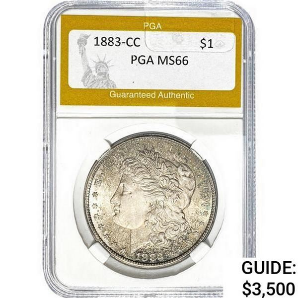 1883-CC Morgan Silver Dollar PGA MS66