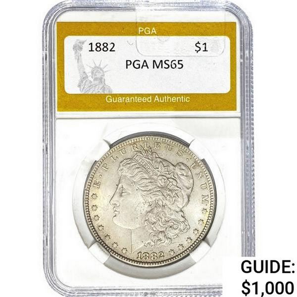 1882 Morgan Silver Dollar PGA MS65