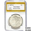 1879-S REV. 78 Morgan Silver Dollar PGA MS64