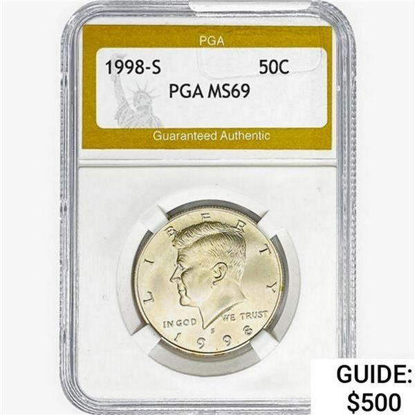 1998-S Kennedy Half Dollar PGA MS69