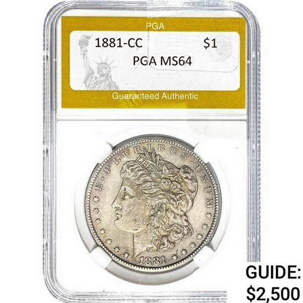 1881-CC Morgan Silver Dollar PGA MS64