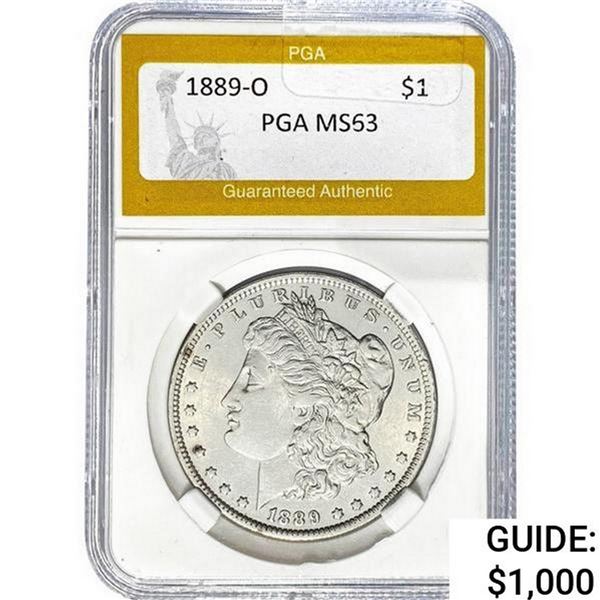 1889-O Morgan Silver Dollar PGA MS63