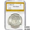 Image 1 : 1881-CC Morgan Silver Dollar PGA MS64