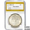 Image 1 : 1881-CC Morgan Silver Dollar PGA MS65