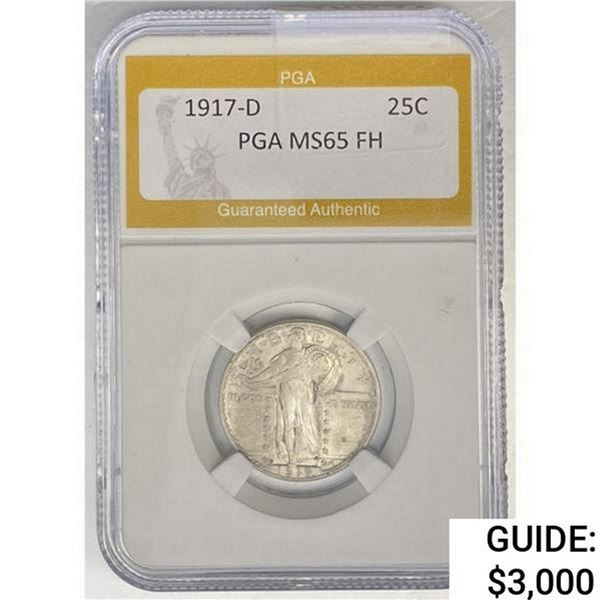 1917-D Standing Liberty Quarter PGA MS65 FH