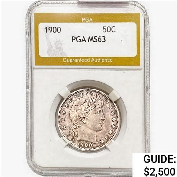 1900 Barber Half Dollar PGA MS63
