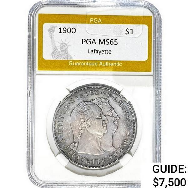 1900 Lafayette Silver Dollar PGA MS65