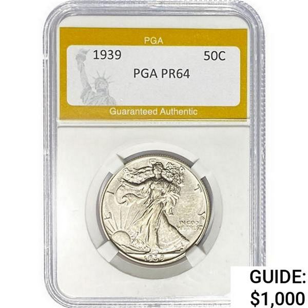 1939 Walking Liberty Half Dollar PGA PR64