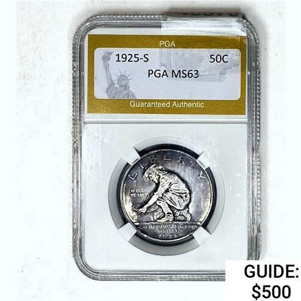 1925-S Jubilee Half Dollar PGA MS63