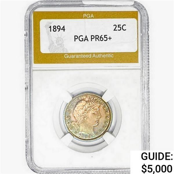 1894 Barber Quarter PGA PR65+