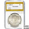 1885-S Morgan Silver Dollar PGA MS65