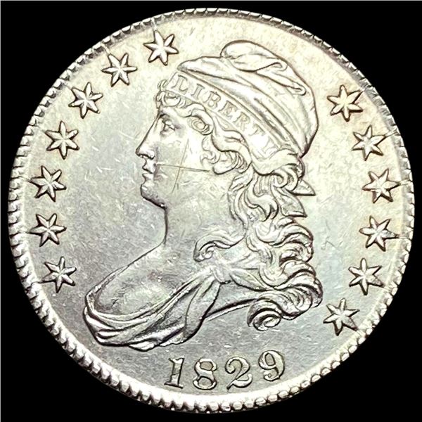 1829 Capped Bust Half Dollar ABOUT UNCIRCULATED