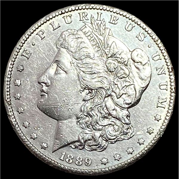 1889-S Morgan Silver Dollar NEARLY UNCIRCULATED NEARLY UNCIRCULATED