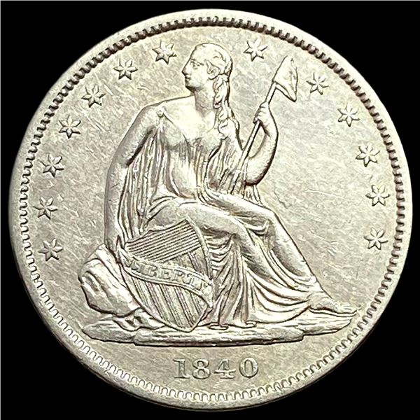 1840 Seated Liberty Half Dollar CLOSELY UNCIRCULATED
