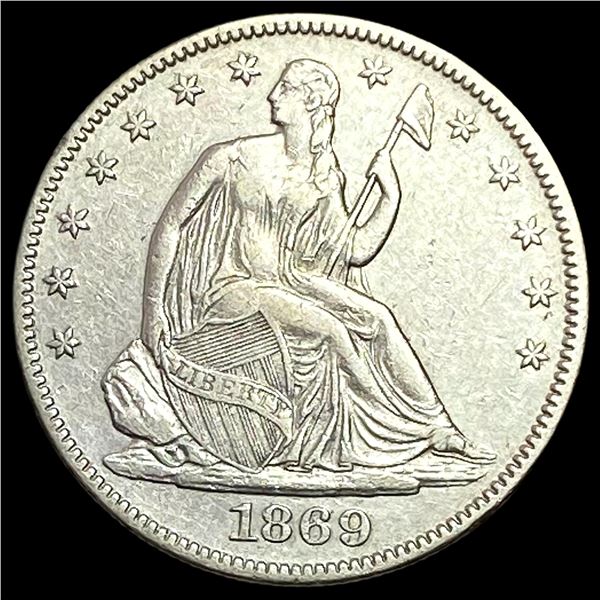 1869 Seated Liberty Half Dollar NICELY CIRCULATED