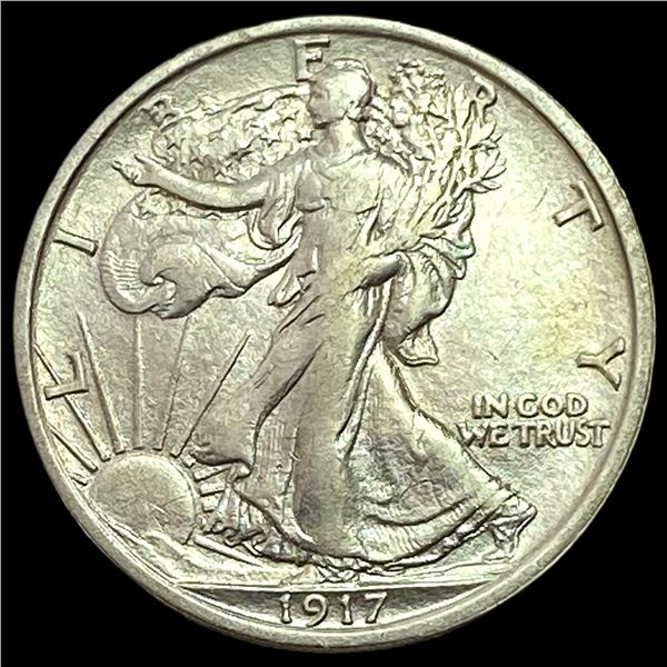 1917 Walking Liberty Half Dollar ABOUT UNCIRCULATED