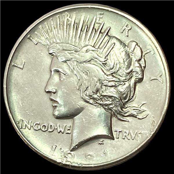 1921 Silver Peace Dollar ABOUT UNCIRCULATED