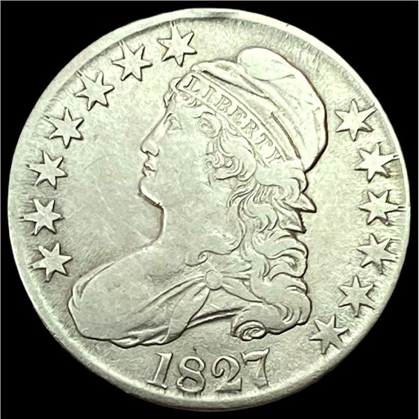 1827 Capped Bust Half Dollar LIGHTLY CIRCULATED