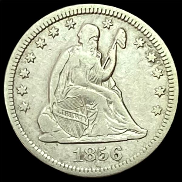 1856-O Seated Liberty Quarter LIGHTLY CIRCULATED