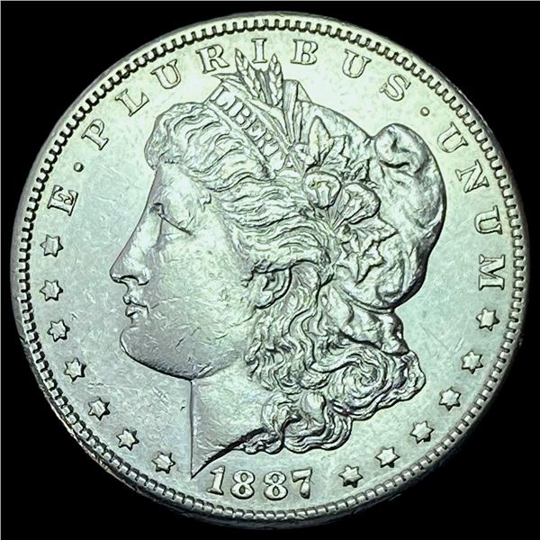 1887-S Morgan Silver Dollar CHOICE AU