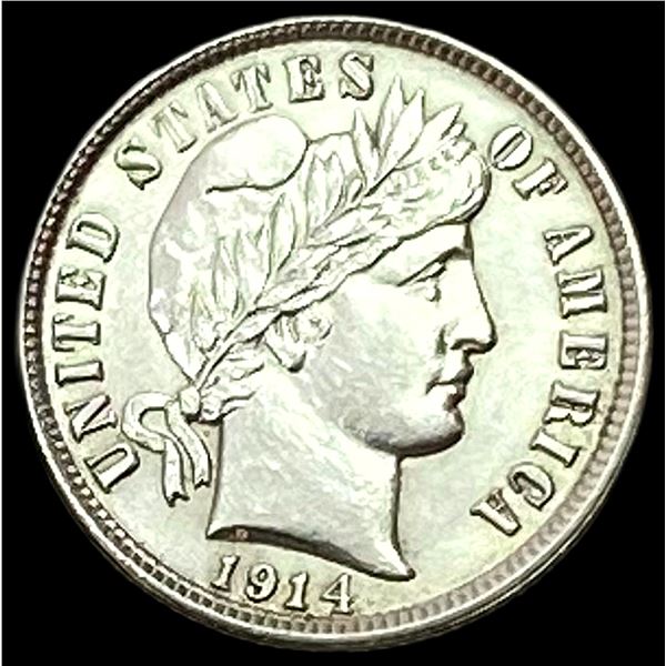 1914-D Barber Dime CLOSELY UNCIRCULATED