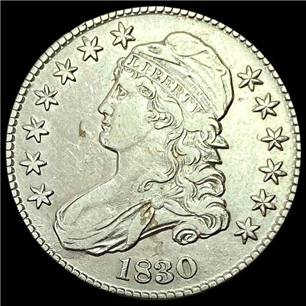 1830 Capped Bust Half Dollar LIGHTLY CIRCULATED