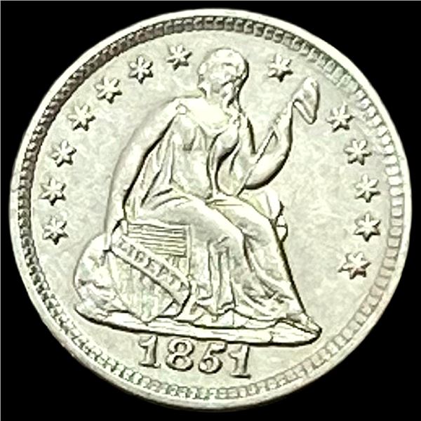 1851-O Seated Liberty Half Dime CLOSELY UNCIRCULAT CLOSELY UNCIRCULATED