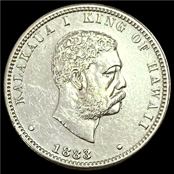 1883 Kingdom of Hawaii Quarter CLOSELY UNCIRCULATED