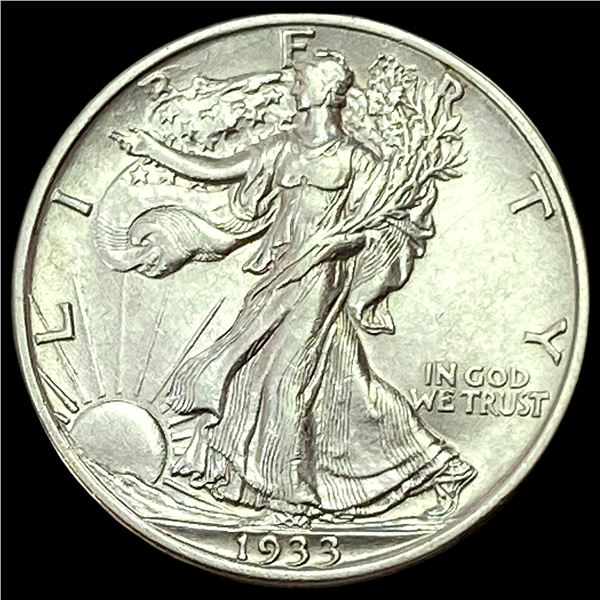 1933-S Walking Liberty Half Dollar CLOSELY UNCIRCULATED CLOSELY UNCIRCULATED