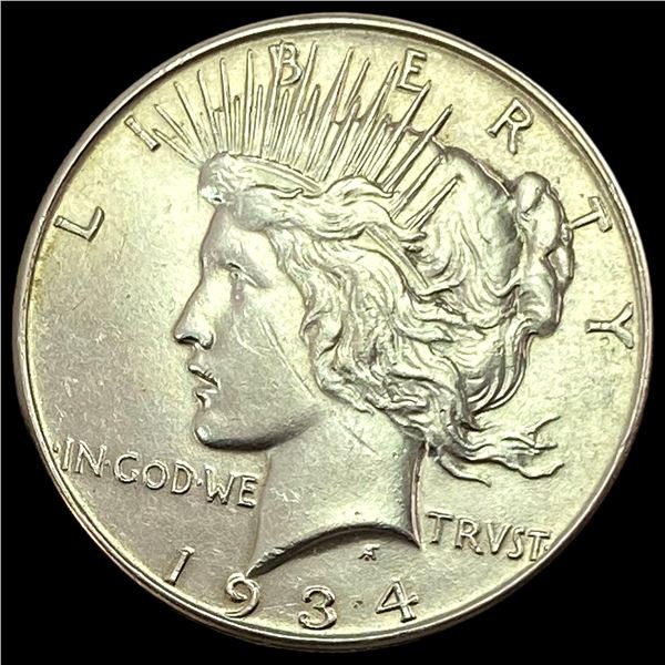 1934 Silver Peace Dollar CLOSELY UNCIRCULATED