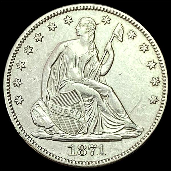 1871 Seated Liberty Half Dollar LIGHTLY CIRCULATED LIGHTLY CIRCULATED