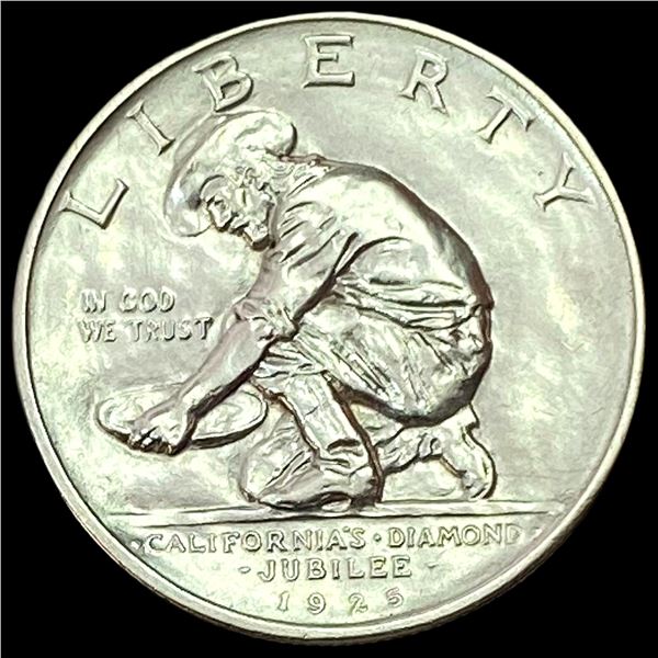 1925-S California Diamond Jubilee Half D CLOSELY UNCIRCULATED CLOSELY UNCIRCULATED