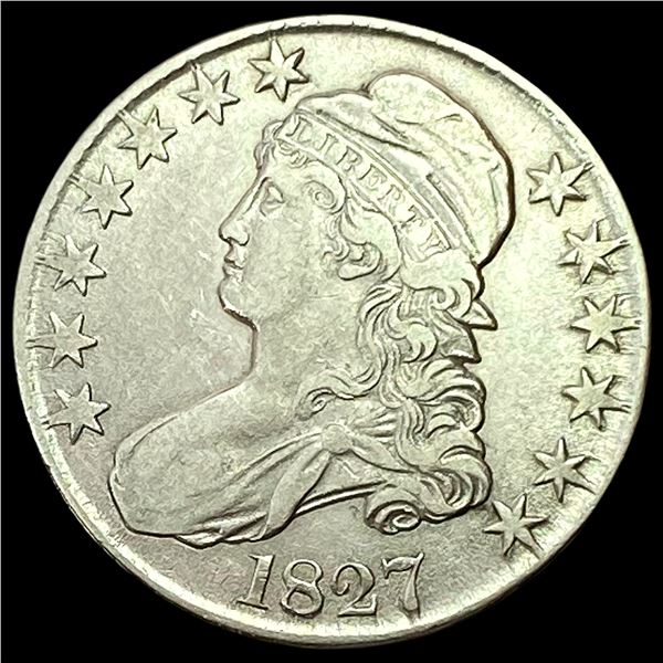 1827 Capped Bust Half Dollar NEARLY UNCIRCULATED