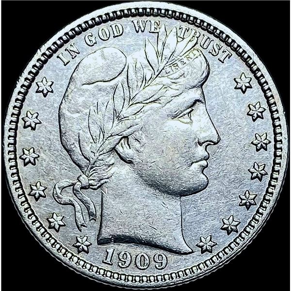 1909-D Barber Quarter CHOICE AU