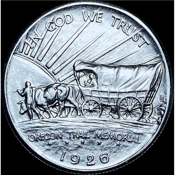 1926 Oregon Trail Memorial Half Dollar CHOICE BU CHOICE BU