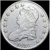 Image 1 : 1824 Capped Bust Half Dollar CLOSELY UNCIRCULATED