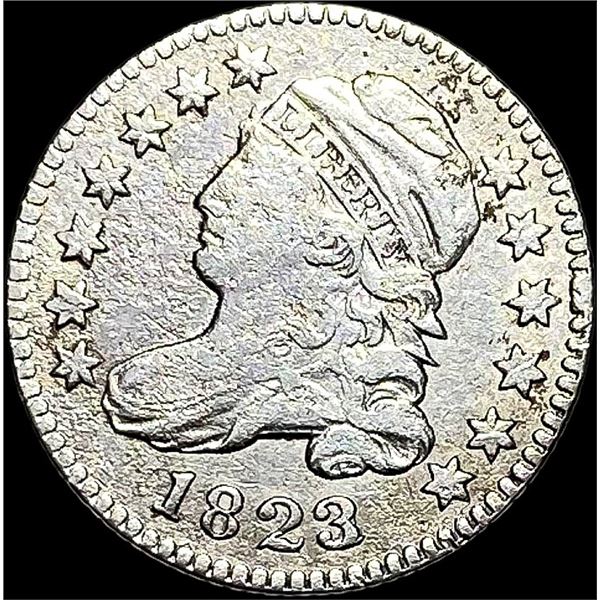 1823 Capped Bust Dime NEARLY UNCIRCULATED