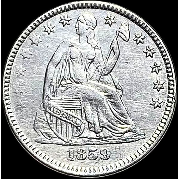 1859 Seated Liberty Half Dime ABOUT UNCIRCULATED