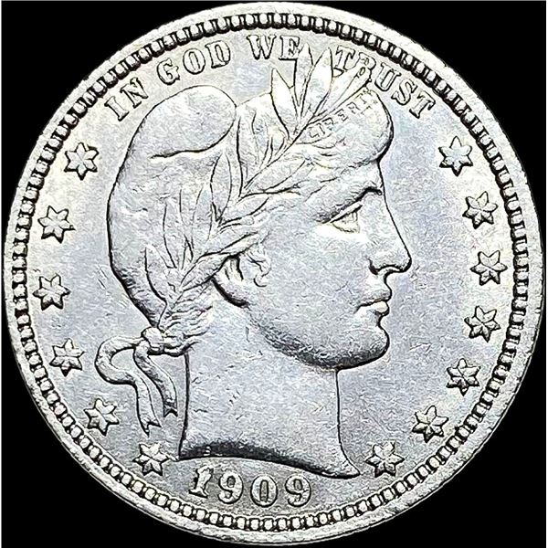 1909 Barber Quarter CLOSELY UNCIRCULATED