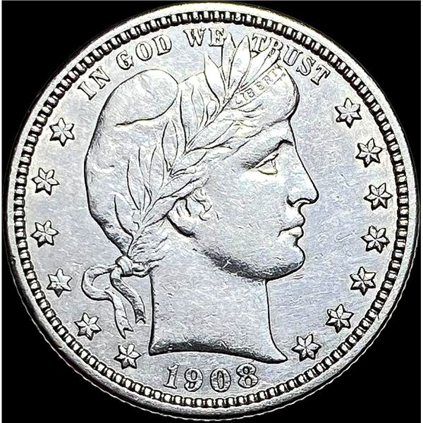 1908-D Barber Quarter CLOSELY UNCIRCULATED