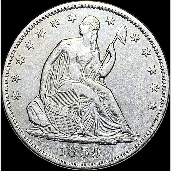 1859-S Seated Liberty Half Dollar UNCIRCULATED