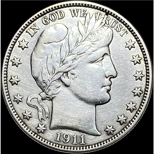 1911-S Barber Half Dollar CLOSELY UNCIRCULATED