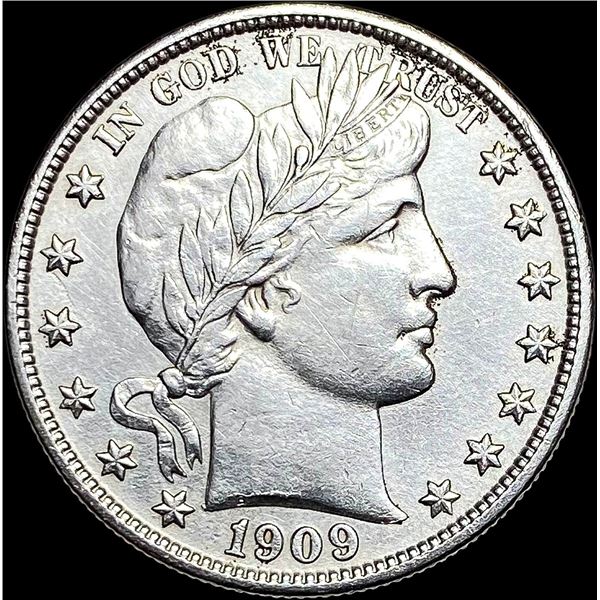 1909-S Barber Half Dollar CLOSELY UNCIRCULATED